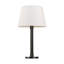 Lauren Ralph Lauren Grayson 1 Light Bedroom Home Office Living Room Lamp With White Linen Shade-1213127308-1213127311