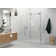Nova 64 in. x 38 in. x 78 in. 90-degree Fully Frameless Sliding Glass Shower Enclosure