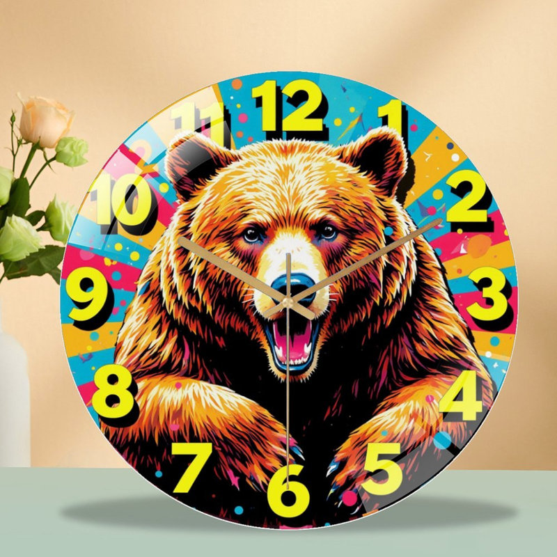 Horloge murale colorée 12 po