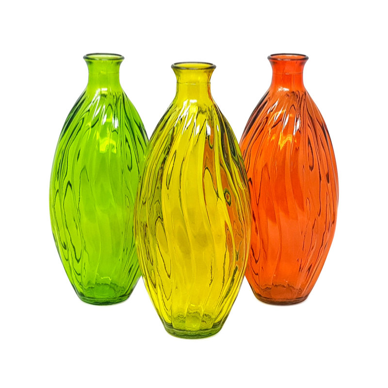 Leonardo Glass Table Vase, Orange