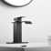 Single Hole Faucet Single-handle Waterfall Bathroom Faucet with Drain Assembly