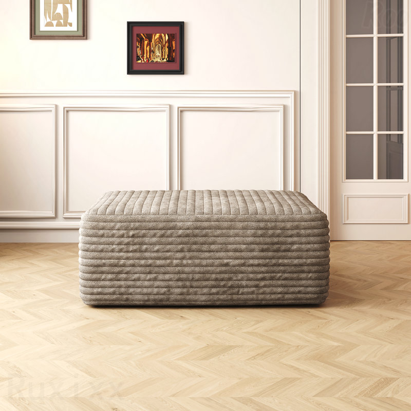 37.40" Sofa Ottoman, Camel
