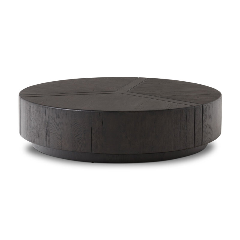 Renan Round Single Coffee Table by Ronald Sasson and Thomas Bina, Black