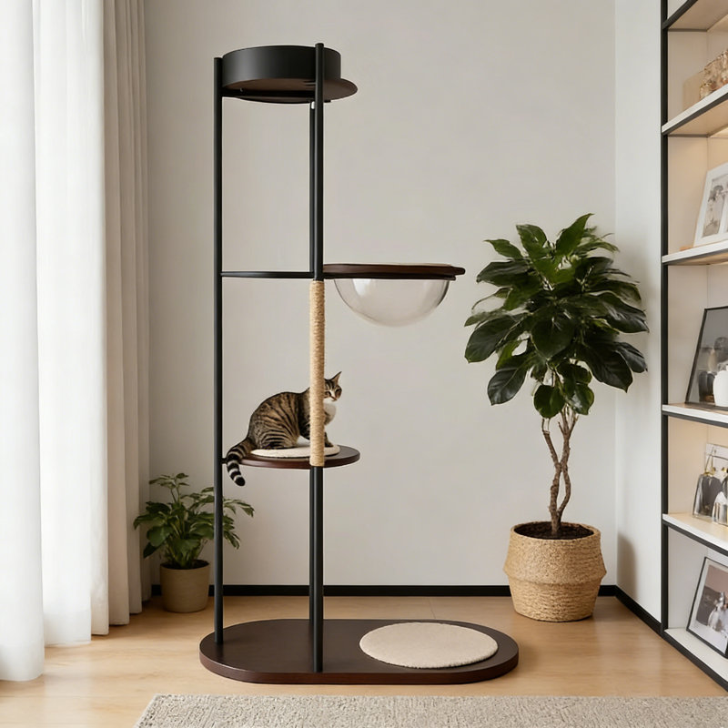 Modern and Simple Black Cat Climbing Frame