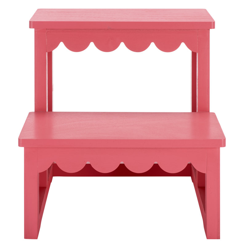 Edan 2 Stair Step Stool, Light Pink