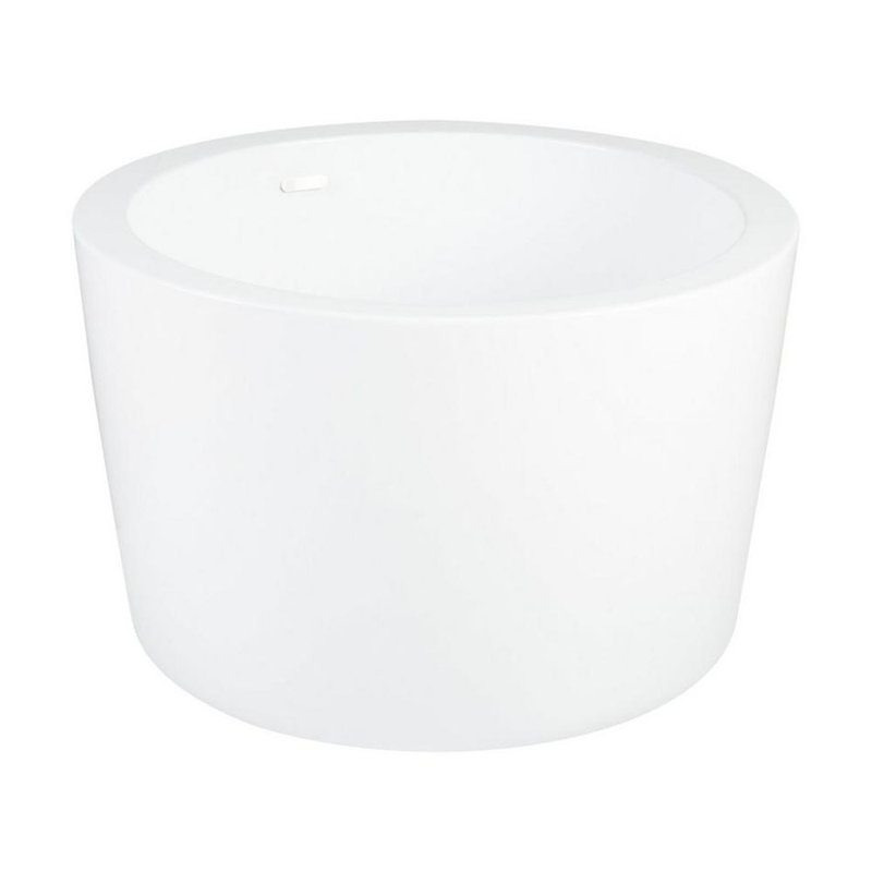 41" Siglo Round Japanese Soaking Tub, White