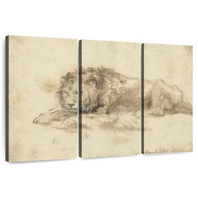 Lion couché Brampt