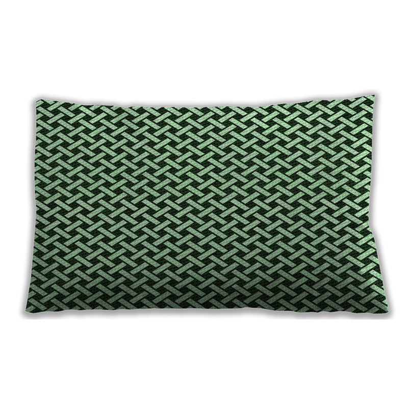 Coussin à motifs 518, Microsuède, Bleu