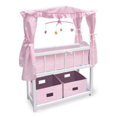Doll Crib with Canopy