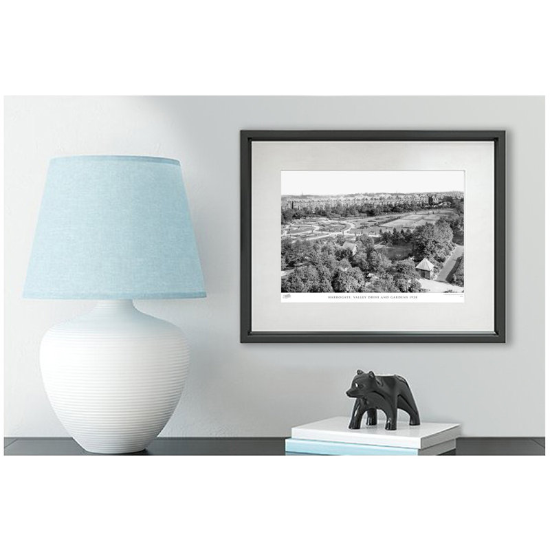 Harrogate, Valley Drive And Gardens 1928 - Single Picture Frame Print, 60cm H x 80cm W x 2.3cm D