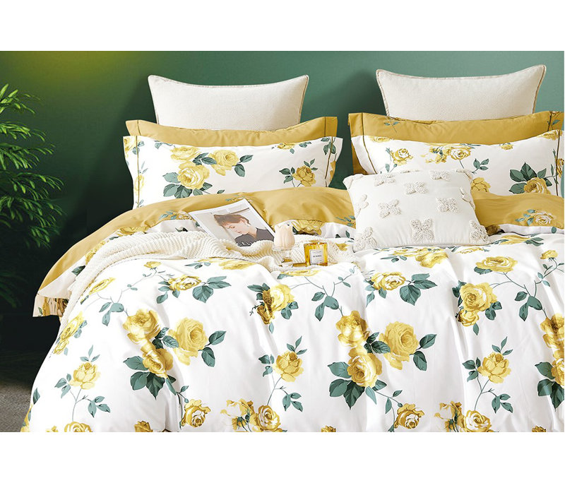 Cotton Twill Floral Duvet Cover