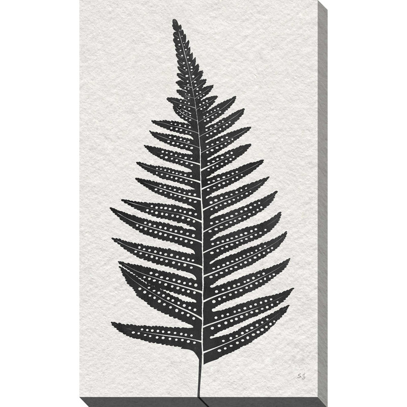 «Forest Fern IV» par Susan Jill - Peinture, H 30 po x l 18 po, Toile tendue