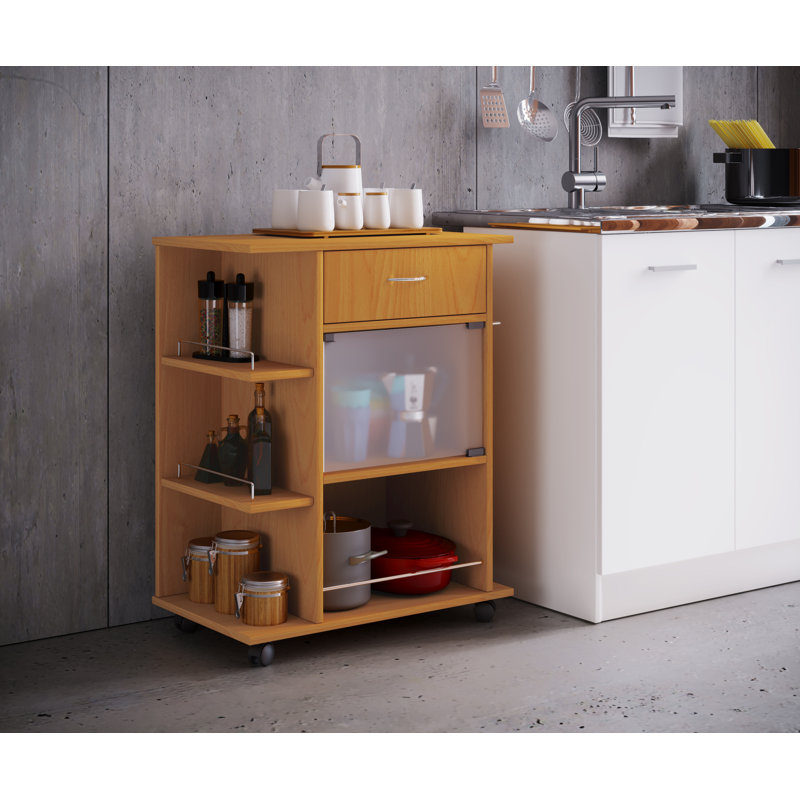 Daviston Wood Kitchen Cart, Brown