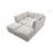 Modular Sectional Sofa, Linen Fabric Couch Set with Convertible Ottoman,U shaped sofa-627198051