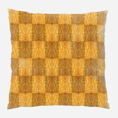 Coussin décoratif en bois