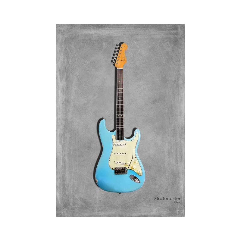 Fender Stratocaster '64 by Mark Rogan - Wrapped Canvas Print, 20.32 cm H x 30.48 cm W