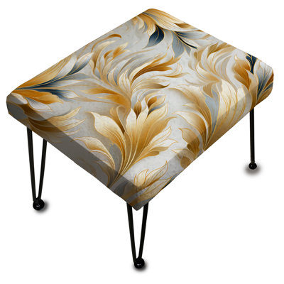 Royal Gilded Ikat Reverie Celebrate - Ikat Rectangle Ottoman