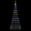  LED Christmas Tree 100 x 100 x 250 cm Metal-1009339199