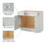 L 36 po x P 21 po P x 34,5 po. H Shaker Dove-634896592