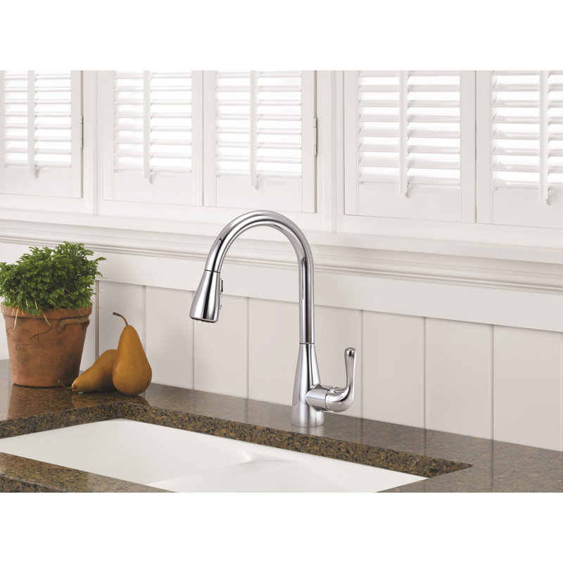 Marley Pull Down Single Handle Kitchen Faucet, Chrome