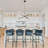Zhangjing3 Modern Chandelier Sputnik LED Kitchen Island Remote Dimmable-657304911-660236487