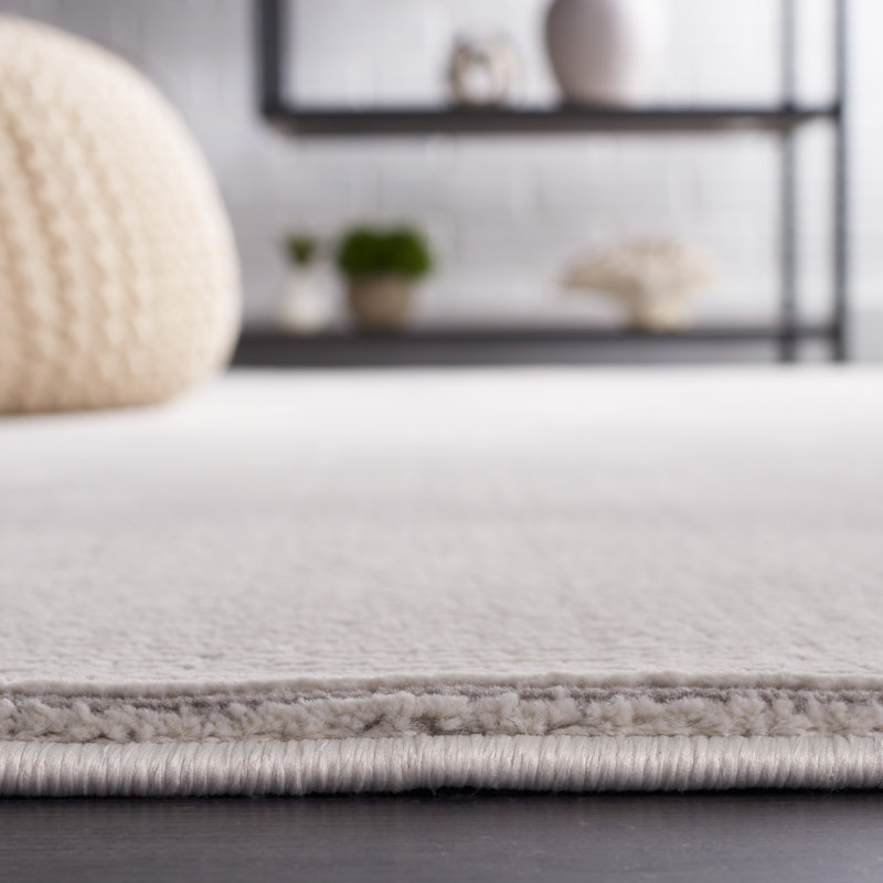 Machine Machine Woven Polyester Grey Rug, Rectangle 160 x 231cm