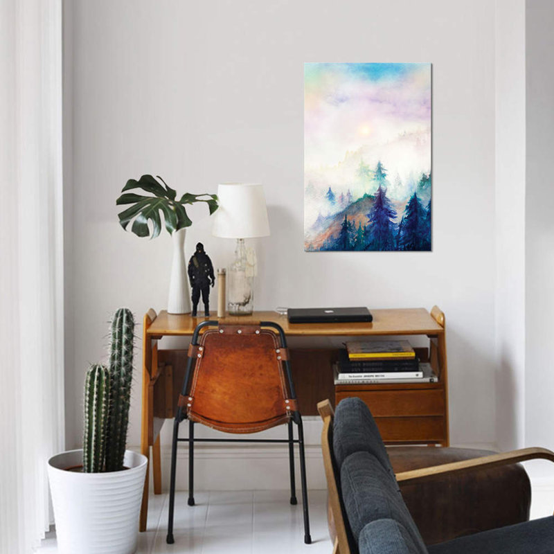 "Into The Mist" par Marco Gonzalez - impression sur toile tendue, H 40 po x l 26 po x P 1,5 po, Toile tendue, Pas de tapis
