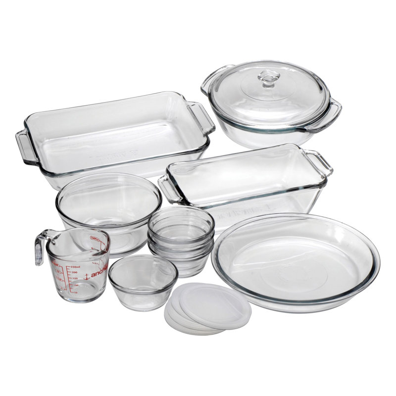 Ensemble de plats de cuisson 15 pièces Anchor Hocking