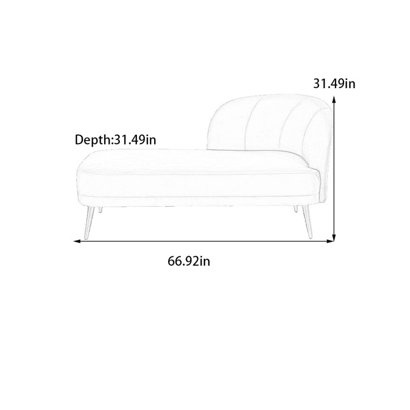 Charlotte, Right Hand Facing, Khaki