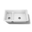Évier de cuisine à double cuve grande / moyenne L 33 po x l 18,75 po Iron Tones
