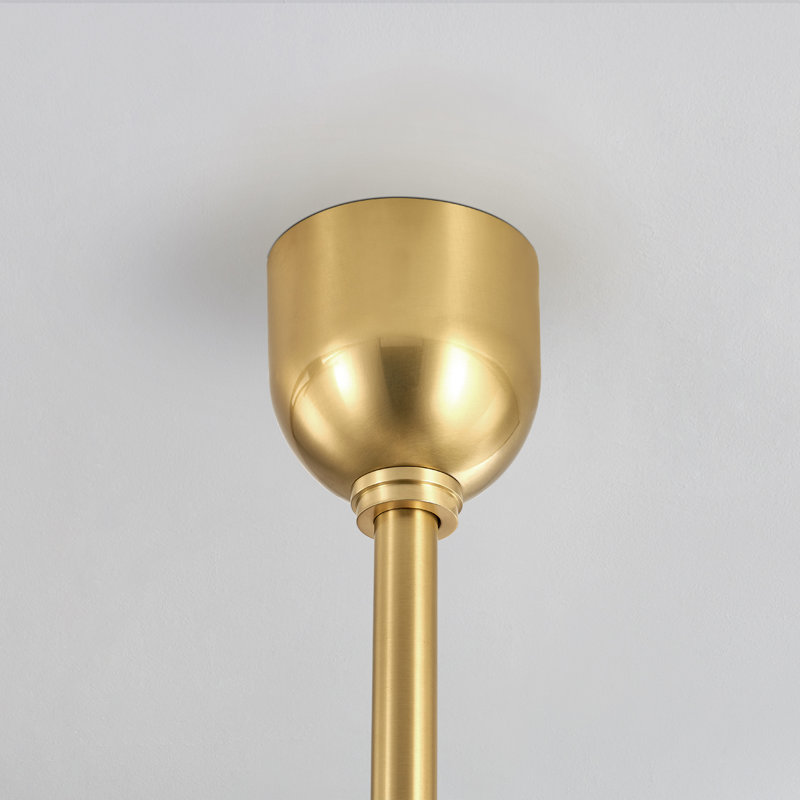KERT 2 LIGHT PENDANT, Aged Brass, 23.75" H x 17" W x 17" D