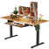 Wasat Height Adjustable Computer Standing Desk with Keyboard Tray For Home Office