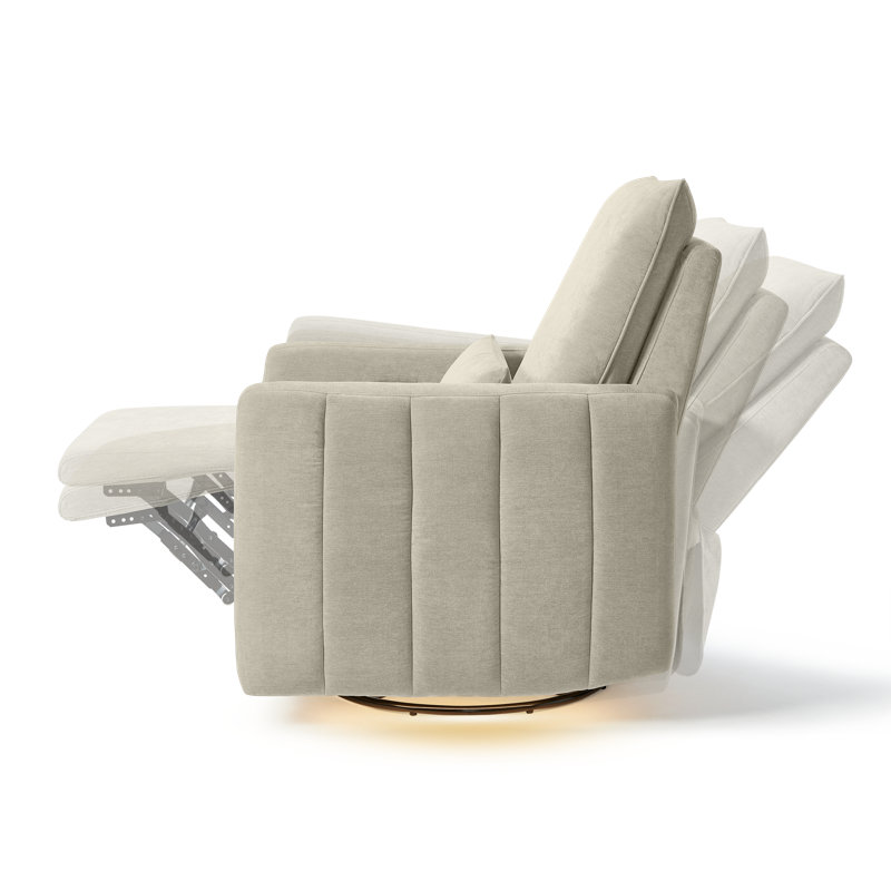 Maxi-Cosi Dorian Swivel Glider and Power Recliner with Night Light, Fog