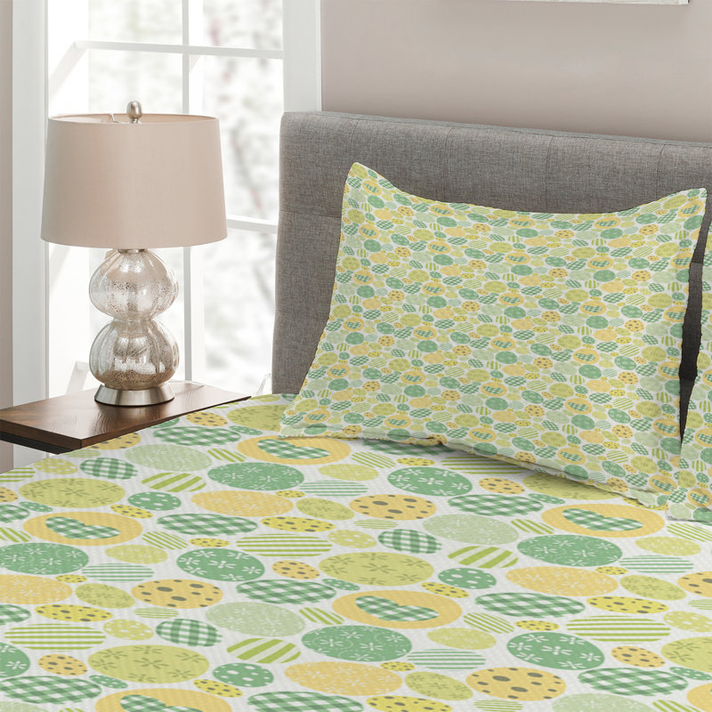Modern & Contemporary Polyester Coverlet, King Bedspread + 2 Shams
