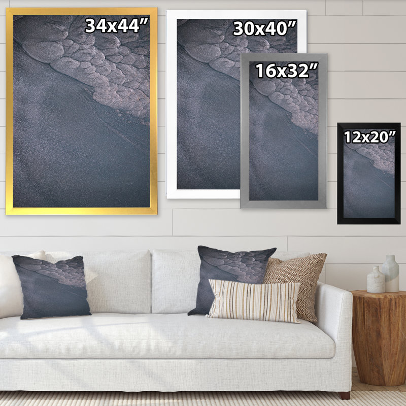 Luxe luxueux, monochrome, fluide, fluide, art, neuve, Cadre photo noir, H 12 po x l 20 po x P 1 po