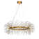 Galewood Modern Glam Firework Crystal Chandelier light Round Pendant Ceiling Lighting For Dining Room