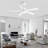 Beil 52/65 inch Large Modern Ceiling Fan with Light Kit and Remote Control, 3 LED Colors, 6 Speed Noiseless DC Motor, 5 Plywood Blades, for Indoor/Covered Outdoor Use-673680646-673680665-737384909
