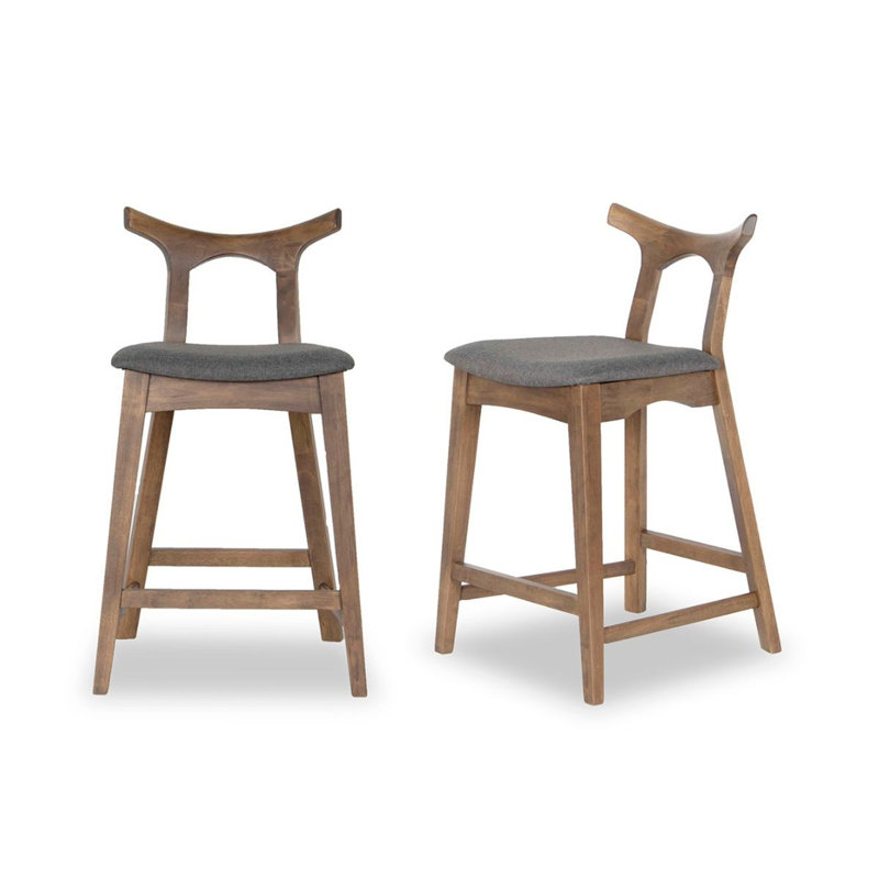 Ensemble de 2 chaises de bar Hester