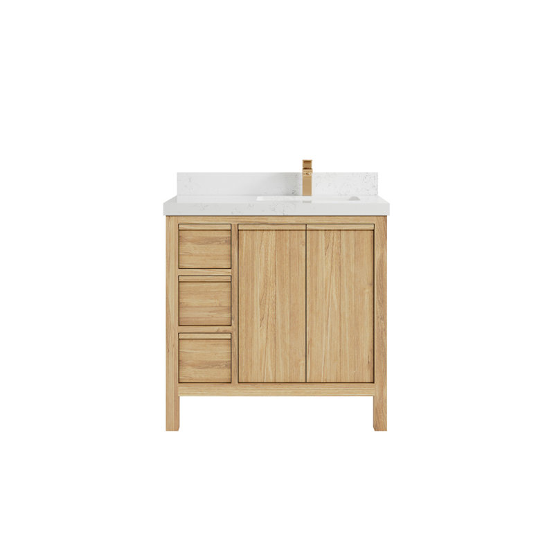 36'' Single Bathroom Vanity with Quartz Top