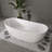 Fslefay 70'' Freestanding Soaking Bathtub Acrylic Freestanding Tub