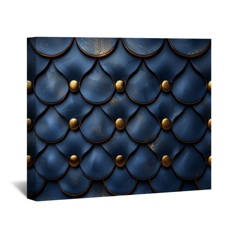«Scale Pattern» sur toile, H 32 po x l 32 po