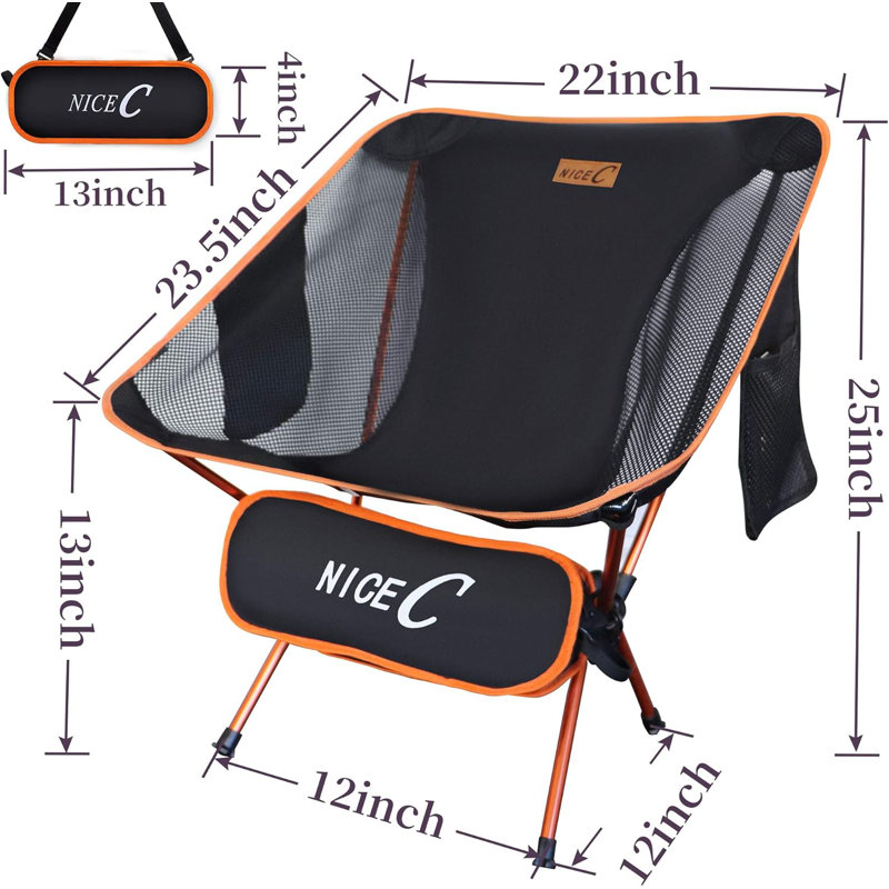 Folding Camping Chair, Orange