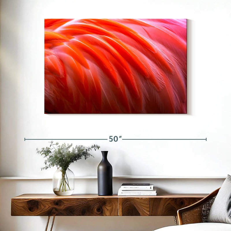 Brampt Bright Pink Flamingo Feathers