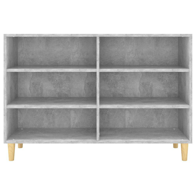 Giuseppa 70cm H x 103.5cm W Standard Bookcase, High Gloss Grey