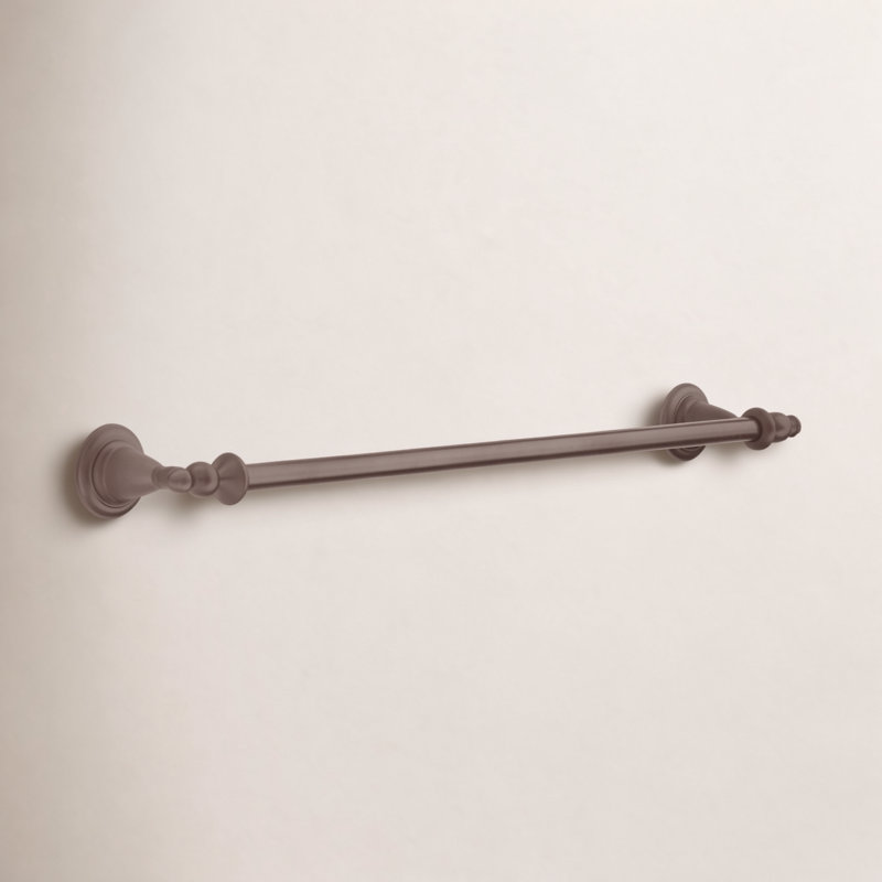 Victorian Wall Mounted Towel Bar, Venetian Bronze, 24" L