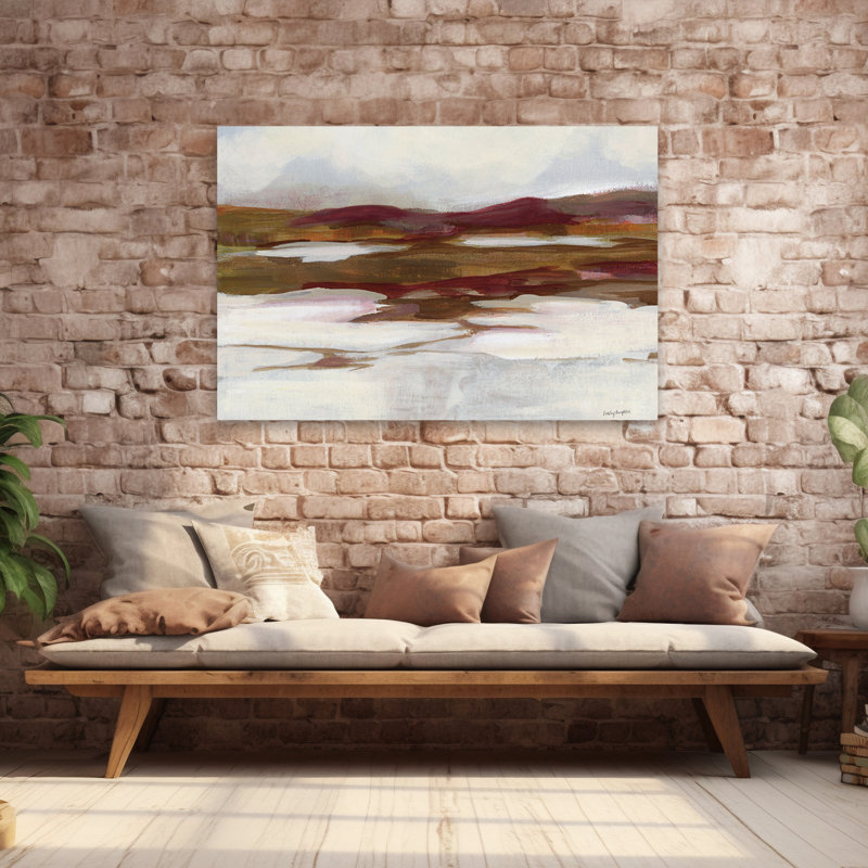 Contemporain et bohémien Ruby Creek II, H 60 po x l 40 po