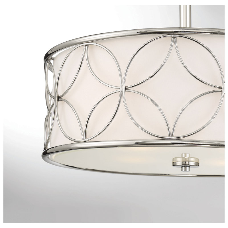 Baileyann 4-Light Ceiling Light in Nickel, Nickel