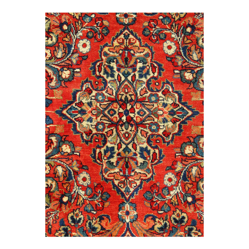 Tapis rouille 4 pi 11 po x 3 pi 4 po One-of-a-Kind Mehr