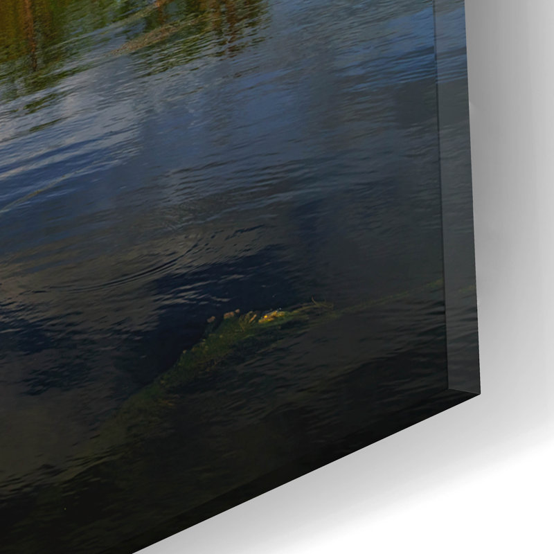 «Atchafalaya Af après-midi Ii» par Rick Berk, art mural en verre acrylique, H 12 po x l 16 po x P 0,13 po