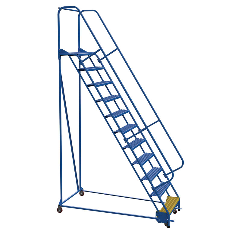 Burford 11 - Step Steel Library Ladder